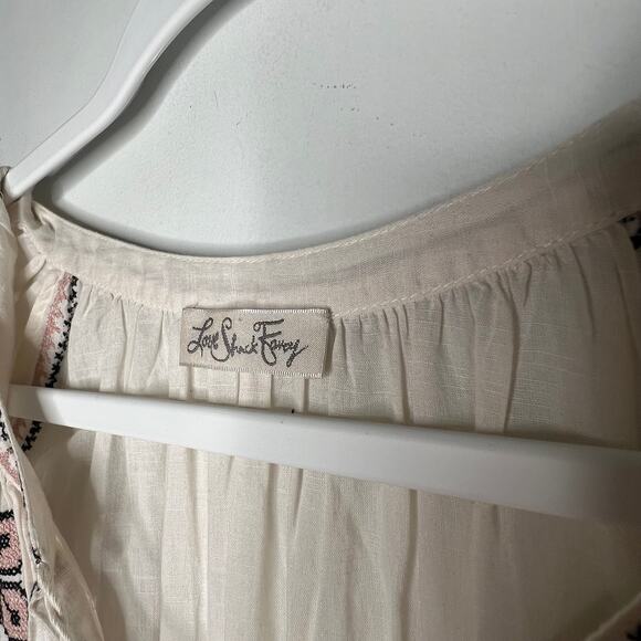 Love Shack Fancy Isla Embroidered Midi Dress Size XS - Picture 6 of 7